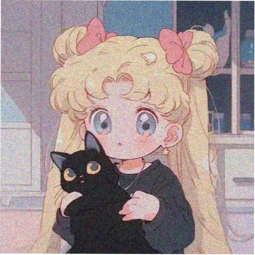 读者头像：短发侧脸的插画人物